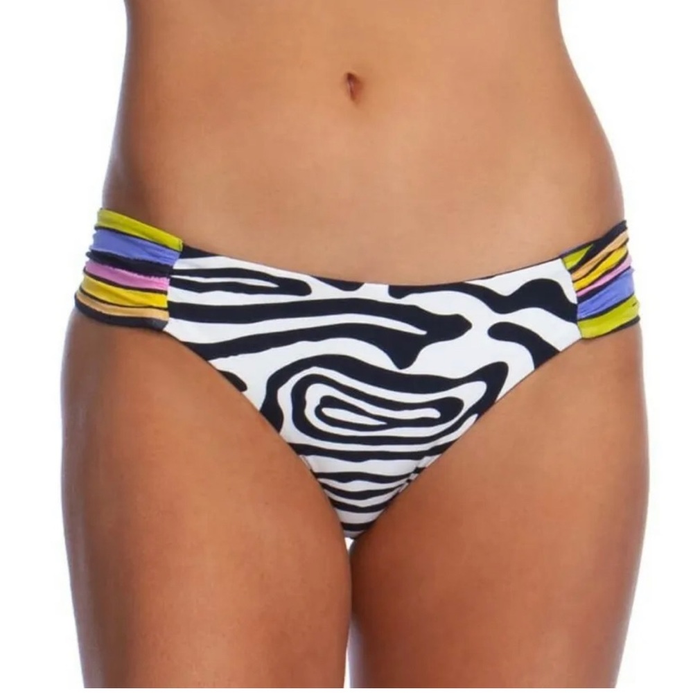 NWT Trina Turk Zebra Print Reversible Bikini Bottoms
